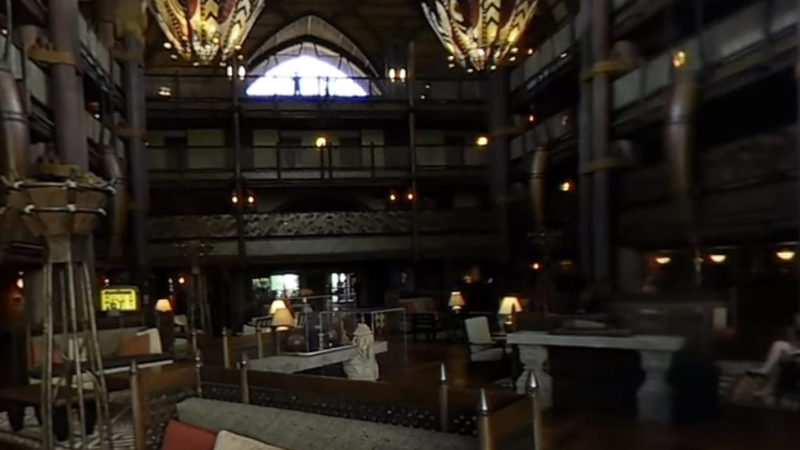 Animal Kingdom Lodge lobby in 360 degree